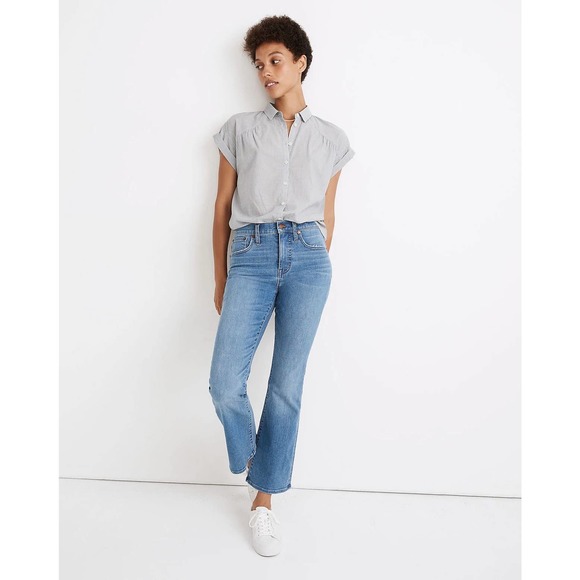 Madewell Cali Demi Boot Jeans in Timpson Wash - Picture 1 of 13